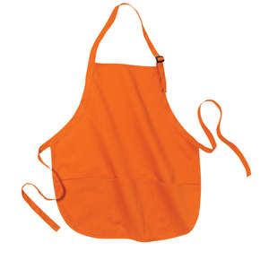 Port Authority Medium Length Apron with Pouch Pockets - Dark/All
