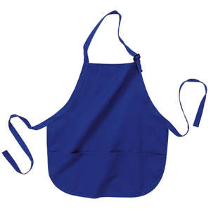 Port Authority Medium Length Apron with Pouch Pockets - Dark/All