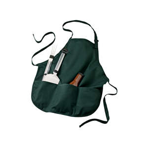 Port Authority Medium Length Apron with Pouch Pockets - Dark/All