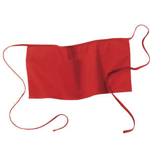Port Authority Waist Apron with Pockets - Dark/All Red