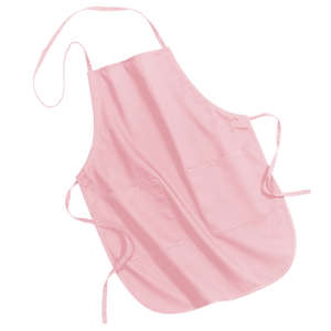 Port Authority Full Length Apron - Dark/All Pink, Light