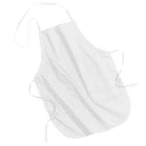 Port Authority Full Length Apron - Dark/All White