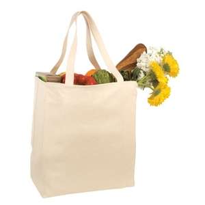 Custom Promotional Port and Company Over-the-Shoulder Grocery Tote - Dark/All