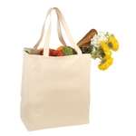 Personalized Promotional Products - Port and Company Over-the-Shoulder Grocery Tote - Dark/All