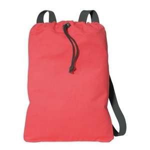 Port Authority Canvas Cinch Pack - Dark/All Rose, Dusty/Charcoal