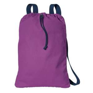 Port Authority Canvas Cinch Pack - Dark/All Hyacinth/Blue, Navy