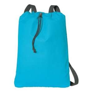 Port Authority Canvas Cinch Pack - Dark/All Turquoise/Charcoal