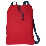 Imprinted Bags - Port Authority Canvas Cinch Pack - Dark/All