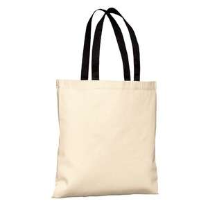 Port and Company Budget Tote - Dark/All Natural/Black