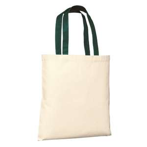 Port and Company Budget Tote - Dark/All Natural/Green, Hunter