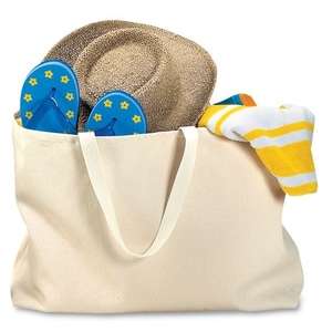 Port and Company Jumbo Tote - Dark/All Natural