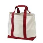 Custom Bags - Port and Company 2-Tone Shopping Tote - Dark/All