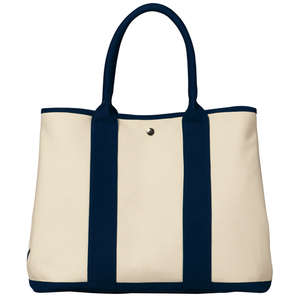 Port Authority Canvas Tote with Contrast Handles - Dark/All Canvas/Blue, Navy