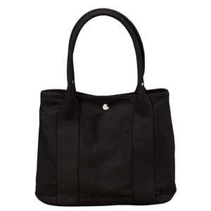 Port Authority Mini Canvas Tote with Contrast Handles - Dark/All Black/Black