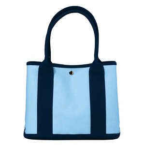 Port Authority Mini Canvas Tote with Contrast Handles - Dark/All Blue, Frost/Blue, Navy
