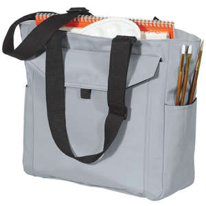 Port Authority Microfiber Tote - Dark/All 
