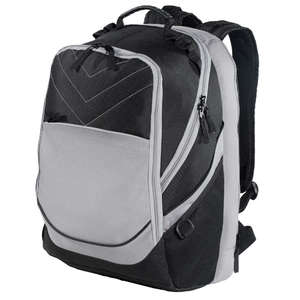 Port Authority Xcape Computer Backpack - Dark/All Black/Gray
