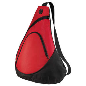 Port and Company Honeycomb Sling Pack - Dark/All Red