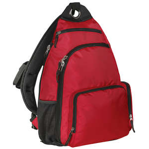 Port Authority Sling Pack - Dark/All Red, Chili