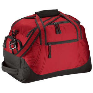 Port Authority Honeycomb Duffel - Dark/All Red