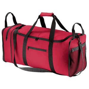 Port Authority Packable Travel Duffel - Dark/All Red