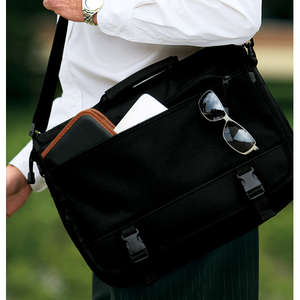 Custom Promotional Port Authority Expandable Briefcase - Dark/All