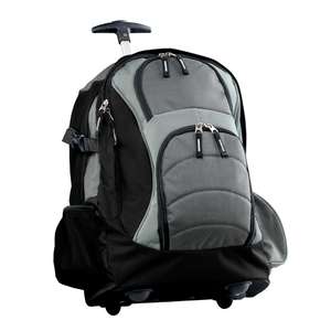 Custom Promotional Port Authority Wheeled Backpack - Dark/All