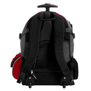 Port Authority Wheeled Backpack - Dark/All Red/Gray
