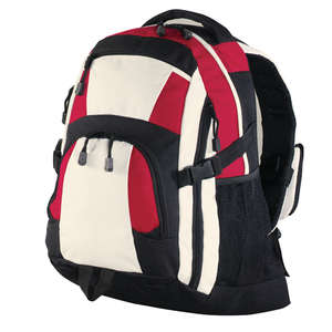 Port Authority Urban Backpack - Dark/All Red/Black/Stone