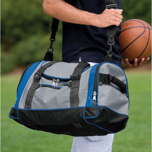 Custom Promotional Port Authority Voyager Sports Duffel - Dark/All