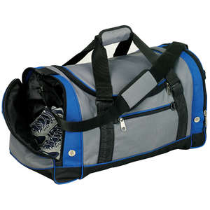 Port Authority Voyager Sports Duffel - Dark/All Blue, Royal/Gray
