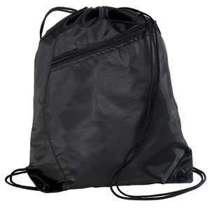 Port and Company Colorblock Cinch Pack - Dark/All Black/Black