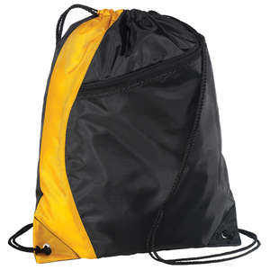 Port and Company Colorblock Cinch Pack - Dark/All Gold/Black