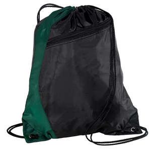 Port and Company Colorblock Cinch Pack - Dark/All Green, Hunter/Black