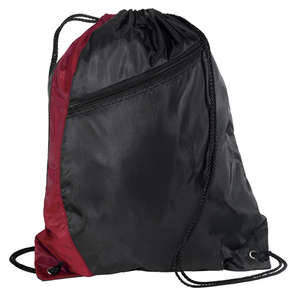 Port and Company Colorblock Cinch Pack - Dark/All Maroon/Black