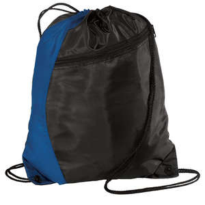 Port and Company Colorblock Cinch Pack - Dark/All Blue, Royal/Black