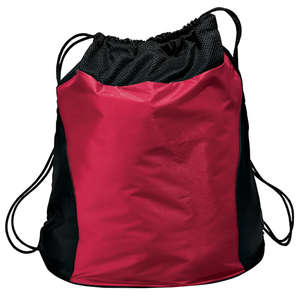 Port Authority Two-Tone Cinch Pack - Dark/All Red