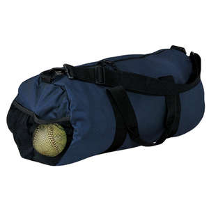 Port and Company Large Round Duffel - Dark/All Blue, Navy