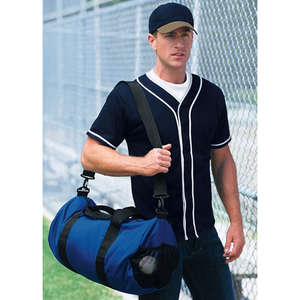 Custom Promotional Port and Company Large Round Duffel - Dark/All