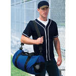 Wholesale Promotional Products - Port and Company Large Round Duffel - Dark/All
