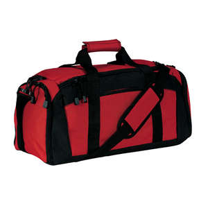 Port and Company Gym Bag - Dark/All Red