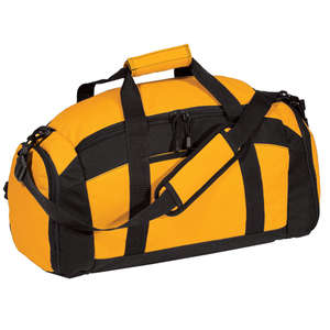 Port and Company Gym Bag - Dark/All Gold