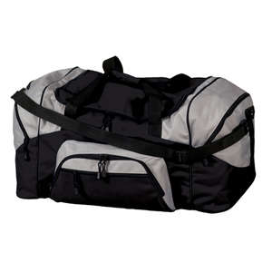 Port and Company Colorblock Sport Duffel - Dark/All Black/Gray