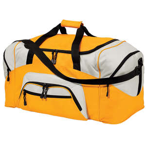 Port and Company Colorblock Sport Duffel - Dark/All Gold/Gray