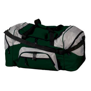 Port and Company Colorblock Sport Duffel - Dark/All Green, Hunter/Gray