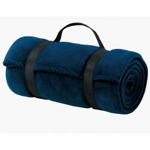 Port and Company Value Fleece Blanket with Strap - Dark/All Blue, Navy