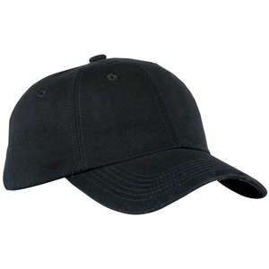 Port Authority Brushed Twill Cap - Dark/All Black