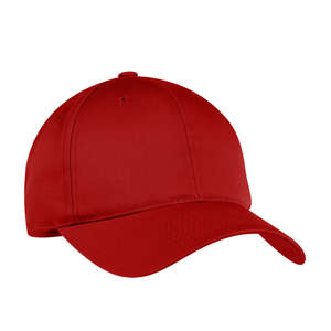 Port Authority Fine Twill Cap - Dark/All Red
