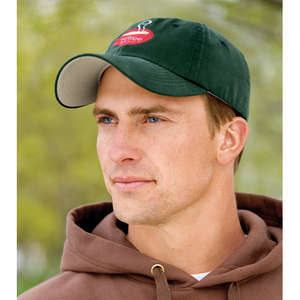 Port Authority Brushed Canvas Cap with Contrast Underbill - Dark/All 