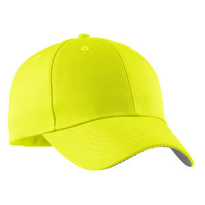Port Authority Solid Safety Cap - Dark/All Yellow, Safety